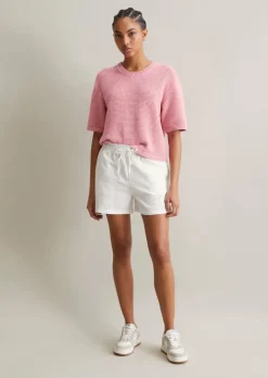 Schlupf-Shorts relaxed aus Baumwolle-Leinen-Mix