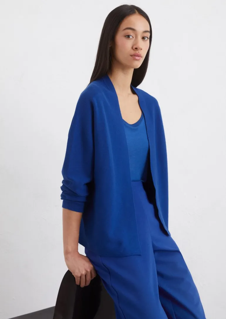 Seamless Cardigan loose aus softer Bio-Baumwolle