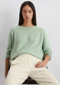 Seamless-Pullover oversized aus softer Bio-Baumwolle