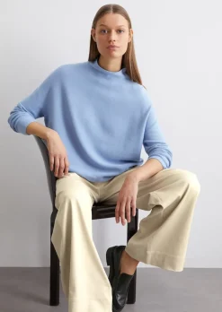 Seamless-Pullover oversize aus softer Bio-Baumwolle