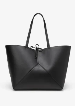 Shopper large aus einer Lederalternative aus recyceltem Polyester