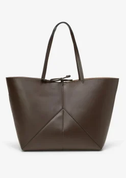 Shopper large aus einer Lederalternative aus recyceltem Polyester