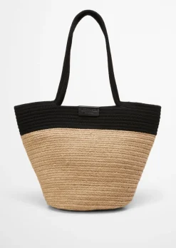 Shopper large aus Jute-Baumwoll-Mix