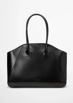 Shopper medium aus edlem Rindleder