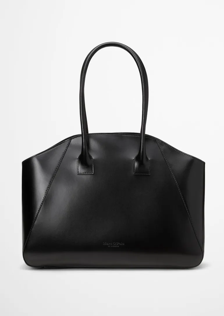 Shopper medium aus edlem Rindleder