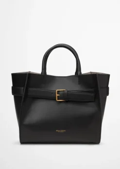 Shopper medium aus edlem Rindleder