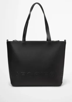 Shopper medium aus einer Lederalternative aus recyceltem Polyester