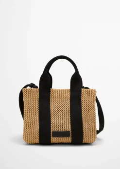 Shopper small in Crochet-Raffia-Bast-Optik