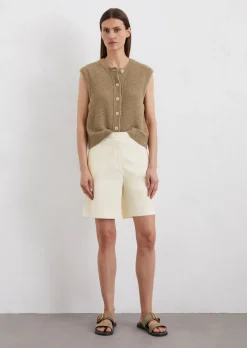 Shorts fitted aus Organic Cotton Twill Stretch