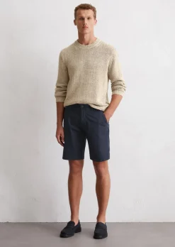Shorts Model Reso regular aus leichtem Bio-Baumwoll-Twill