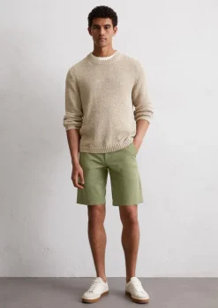 Shorts Model Reso regular aus leichtem Bio-Baumwoll-Twill