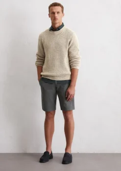 Shorts Model Reso regular aus leichtem Bio-Baumwoll-Twill