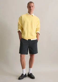 Shorts regular aus elastischem Bio-Baumwoll-Twill