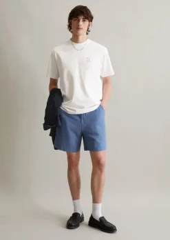 Shorts regular aus Leinen-Bio-Baumwoll-Mix
