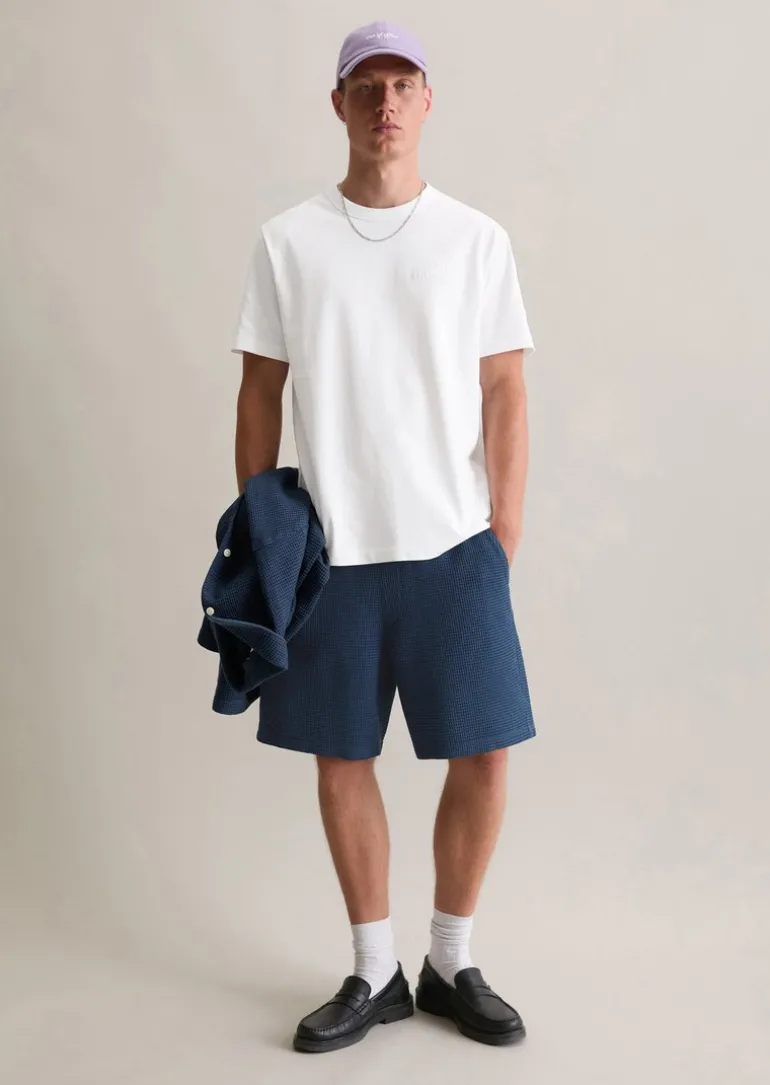 Shorts regular mit markanter Waffel-Struktur