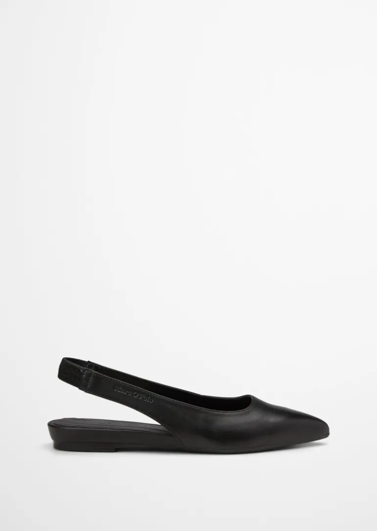 Slingback aus edlem Rindleder