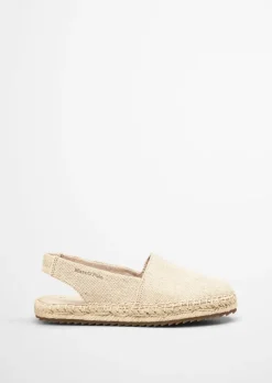 Slingback-Espadrilles aus Bio-Baumwoll-Canvas