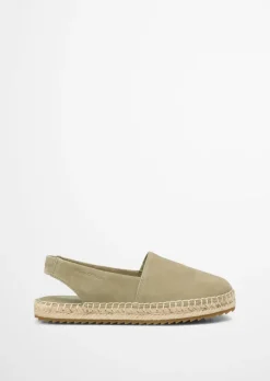 Slingback-Espadrilles aus Suede-Ziegenleder