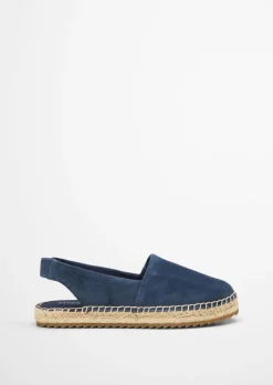 Slingback-Espadrilles aus Suede-Ziegenleder