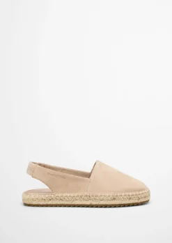 Slingback-Espadrilles aus Suede-Ziegenleder