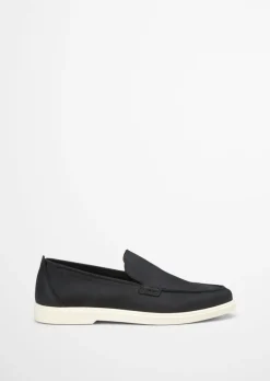 Slip-On-Loafer aus weichem Nubukleder