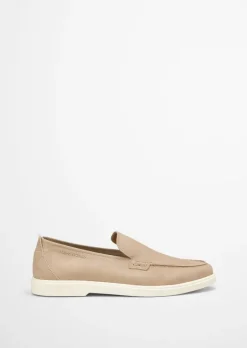 Slip-On-Loafer aus weichem Nubukleder