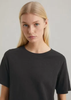 Slub-Jersey-T-Shirt loose aus softer Bio-Baumwolle