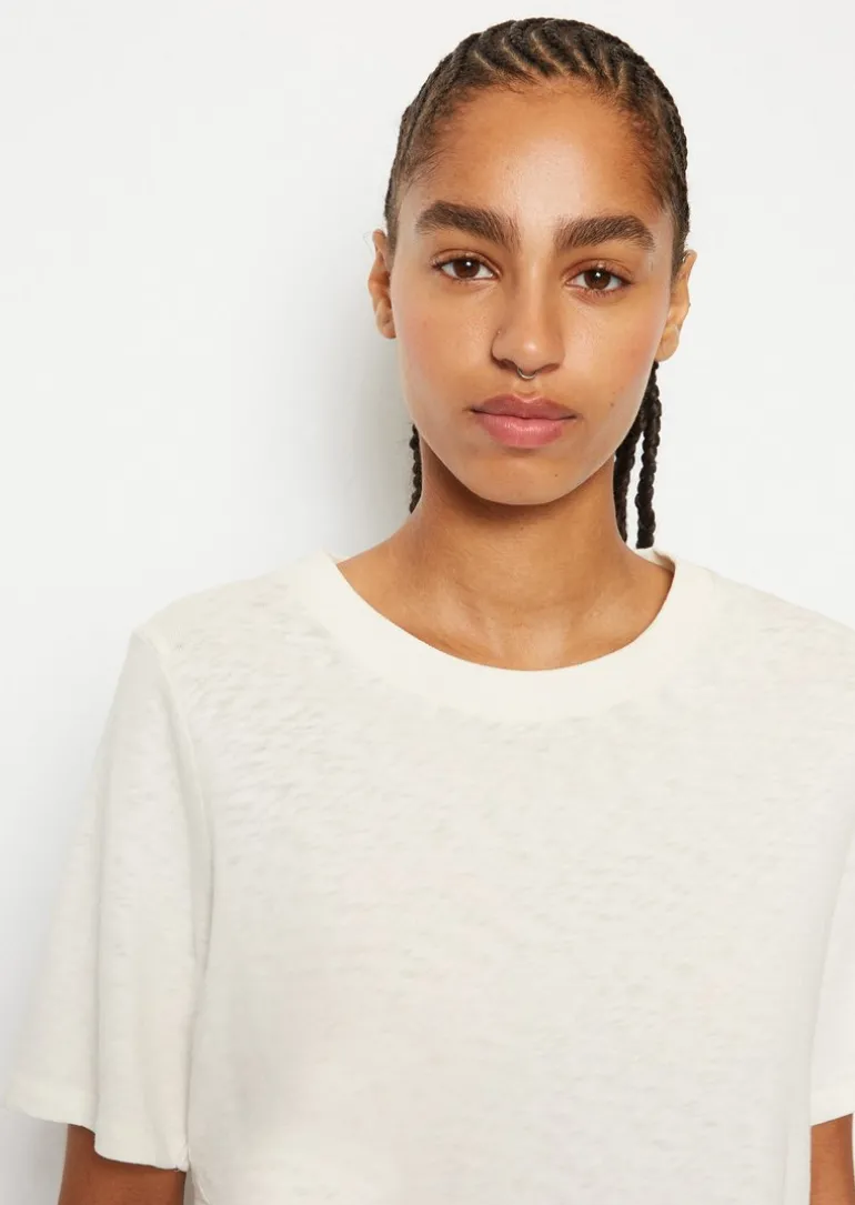 Slub-Jersey-T-Shirt loose aus softer Bio-Baumwolle