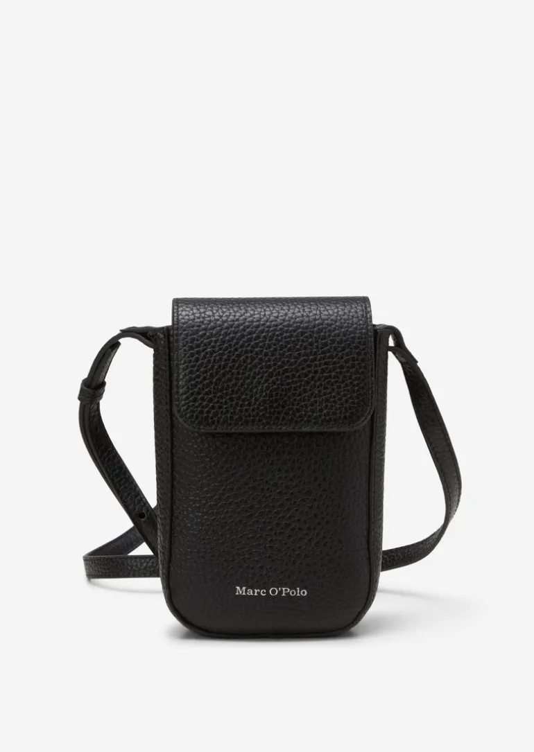 Smartphone-Tasche aus genarbtem Rindleder