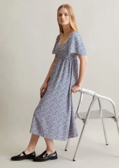 Sommerkleid im Milkmaid-Stil aus LENZING™ ECOVERO™