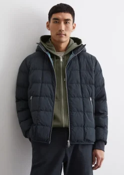 Steppjacke regular aus wasserabweisendem, recyceltem Material