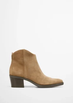 Stiefelette im Western-Stil mit Innenzipper