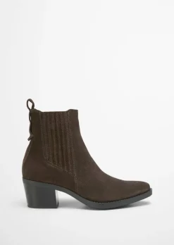 Stiefelette im Western-Stil mit Innenzipper