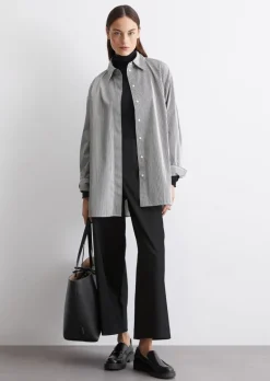 Streifenbluse oversize aus Organic Cotton