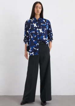 Streifenbluse regular aus LENZING™ ECOVERO™