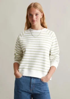 Streifen-Sweatshirt regular aus reinem Organic Cotton