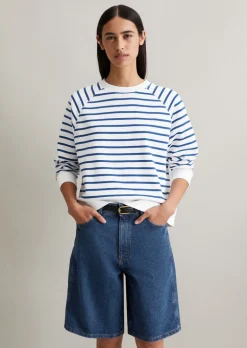 Streifen-Sweatshirt regular aus reinem Organic Cotton