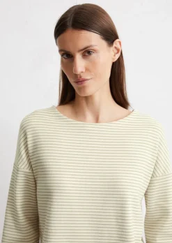 Streifen-T-Shirt relaxed aus mittelschwerem Jersey