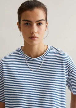 Streifen-T-Shirt relaxed aus softem Single Jersey