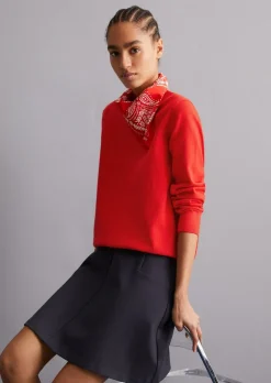 Strickpullover regular aus Soft Cotton Stretch