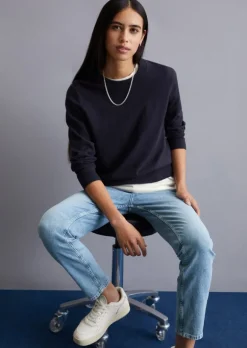 Strickpullover regular aus Soft Cotton Stretch