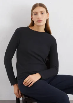 Strickpullover slim aus softem Organic Cotton