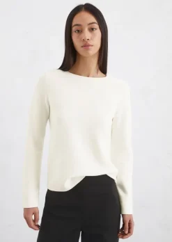 Strickpullover slim aus softem Organic Cotton
