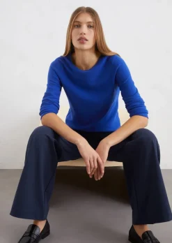 Strickpullover slim aus softem Organic Cotton