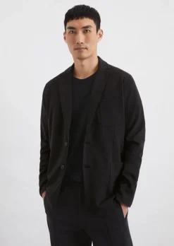 Sweatblazer shaped aus Bio-Baumwoll-Mix