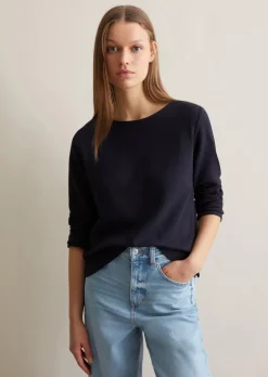 Sweatshirt regular aus Honeycomb-Jersey