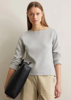 Sweatshirt regular aus Honeycomb-Jersey