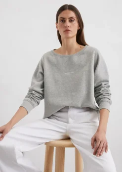 Sweatshirt relaxed mit gepeachter Oberfläche