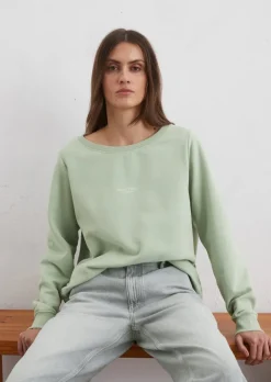 Sweatshirt relaxed mit gepeachter Oberfläche