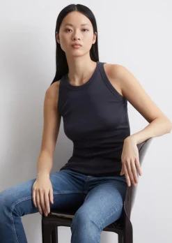 Tanktop regular aus Rippjersey